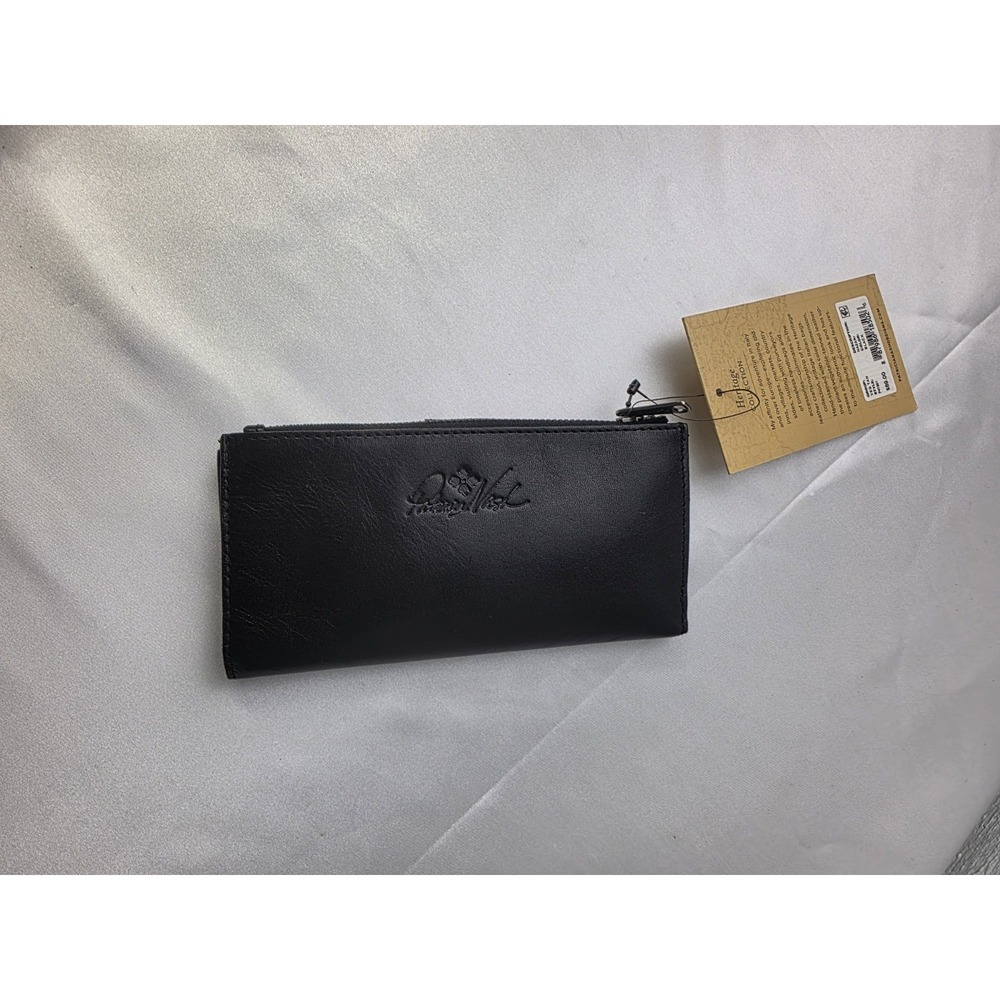 Patricia Nash Nazari Black Walket BiFold Cards Holder NWT
